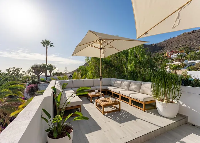 Willa Gs Luxury With Stunning Views And A Solarium In Arona (Tenerife)